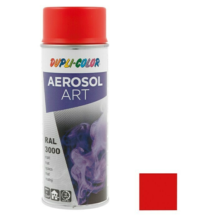 Dupli-Color Aerosol Art Sprayverf RAL 3000 (Mat, 400 ml, Vuurrood)