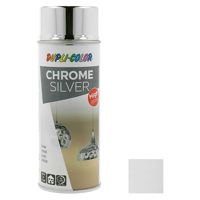 Dupli-Color Effect Spray de barniz especial - Cromo, Brillante, 400 ml - Pintura en aerosol Chrome Silver de Dupli-Color. Esta pintura tiene un acabado brillante y es adecuada para diversas superficies.