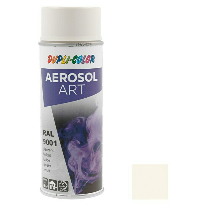 Dupli-Color Aerosol Art Sprayverf RAL 9001 (Glanzend, 400 ml, Crèmewit)