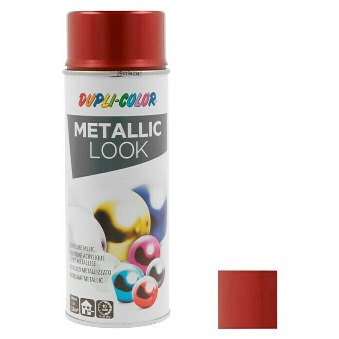 Dupli-Color Effect Acrylspuitlak Metallic (Rood metallic, Zijdemat, Sneldrogend, 400 ml)