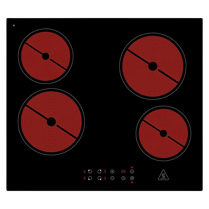 Respekta Einbauherd-Set Pyroset 9 + 4400Anzahl Beheizungsarten: 10 Stk., Edelstahl/Schwarz Unknown