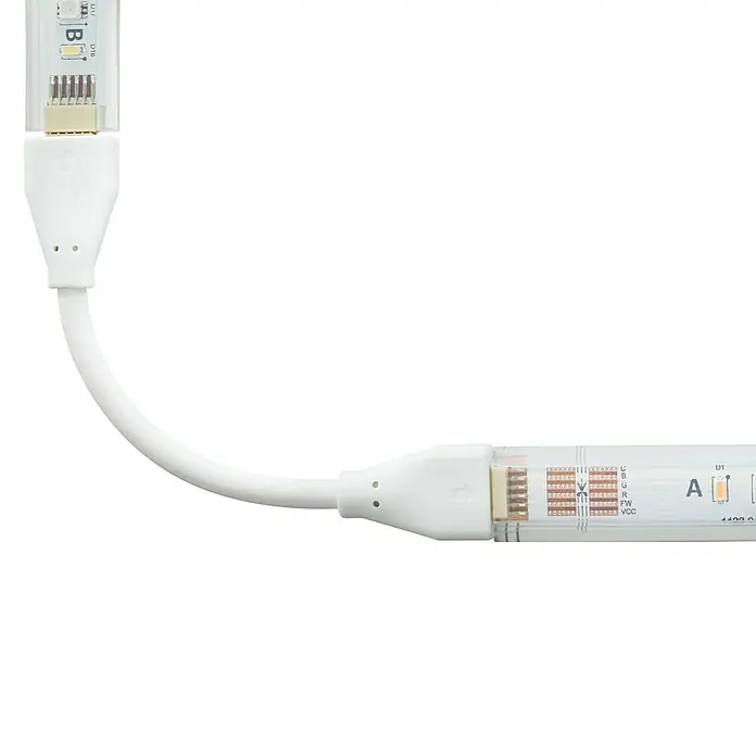 Philips Hue LED-Band Plus Erweiterung - 1 m, RGBW - LED-Streifen mit weißem Verbindungskabel, ideal für flexible Beleuchtungslösungen und einfache Installation.