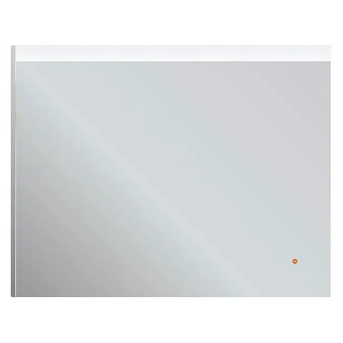 Camargue Espejo con luz Cies - 100 x 80 cm - Un espejo de baño rectangular iluminado que presenta líneas limpias y un diseño moderno, que agrega un toque de elegancia a cualquier baño.
