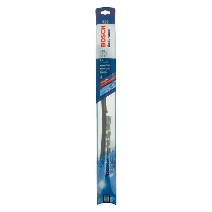 Bosch Goma de escobilla limpiaparabrisas - Largo: 575 mm - Escobilla limpiaparabrisas Bosch E58 Endurance para una visión clara y seguridad en todas las condiciones climáticas. Proporciona un rendimiento superior.