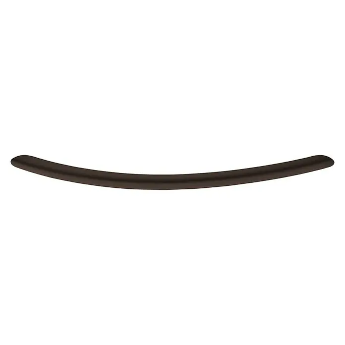 Häfele Möbelgriff - Typ Möbelgriff: Bügel, Stahl, B x L: 30 x 112 mm, Schwarz - Gebogener, brauner Türgriff. Der Türgriff ist schmal und leicht gebogen, ideal für moderne Möbeldesigns.