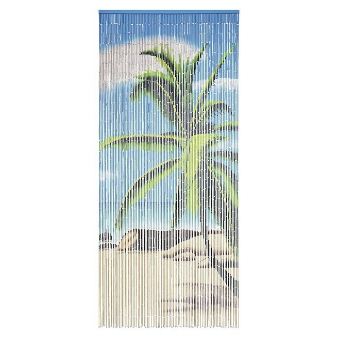 Conacord Perlenvorhang (Bunt, 90 x 200 cm, Bambusstäbchen)