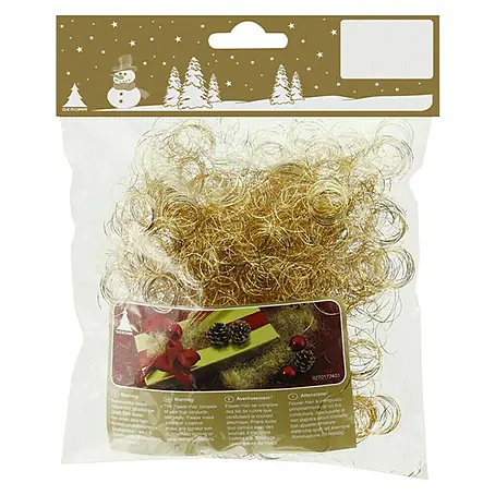 Dekoelement Flower Hair Gold
