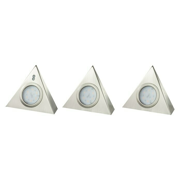 Ritter Leuchten LED-Unterbauleuchten-Set TriangleL x B x H: 13,5 x 5 x 12 cm, 3 x 2,5 W, Silber Unknown