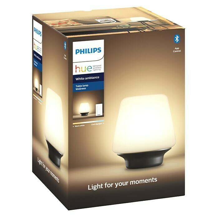 Philips Hue LED-Tischleuchte (9,5 W, Weiß, Höhe: 19,3 cm)