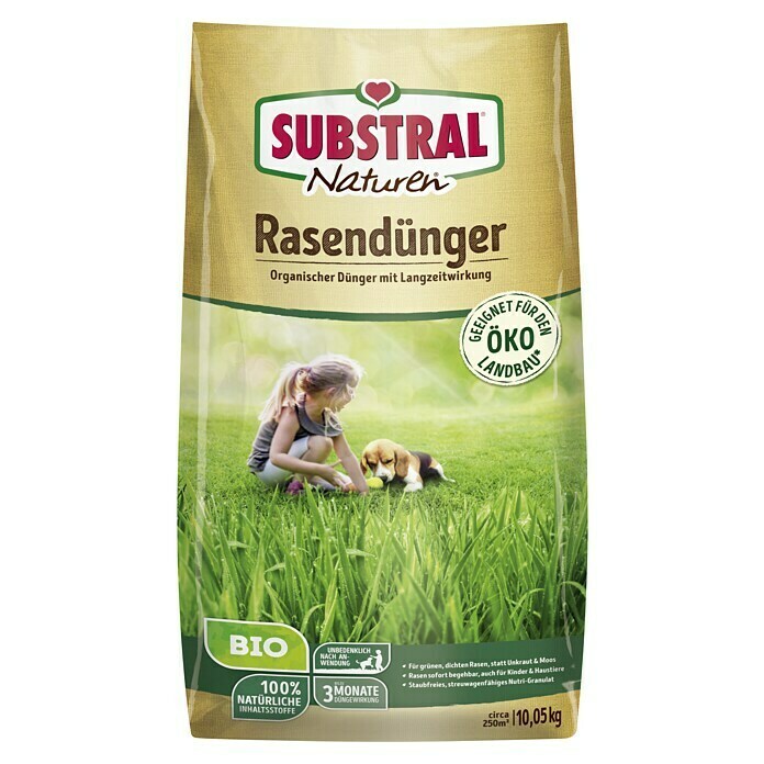 Naturen Bio Rasendünger10 kg, Inhalt ausreichend für ca.: 500 m² Front View