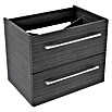 Camargue Stella Waschtischunterschrank (41 x 59,5 x 49 cm, 2 Schubkästen, Mit Beleuchtung, Darkoak)
