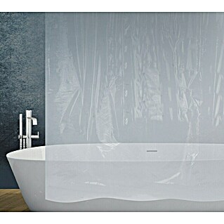 PEVA Duschvorhang 183 X 183 Cm – Wasserabweisend, Mit Magneten & Stern-Design