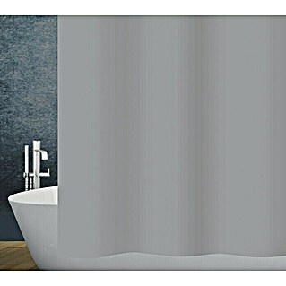 Diaqua Textil-Duschvorhang Basic (180 x 200 cm, Grau)