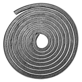 Valcomp by Mantion Bürstendichtung (Grau, 11 m x 4,8 mm x 4 mm, Geeignet für: Schiebetüren)
