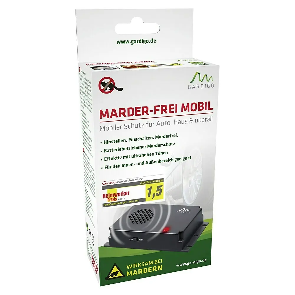 Marderschreck Ultraschall Gardigo® Marderabwehr Auto Marderfrei Kfz