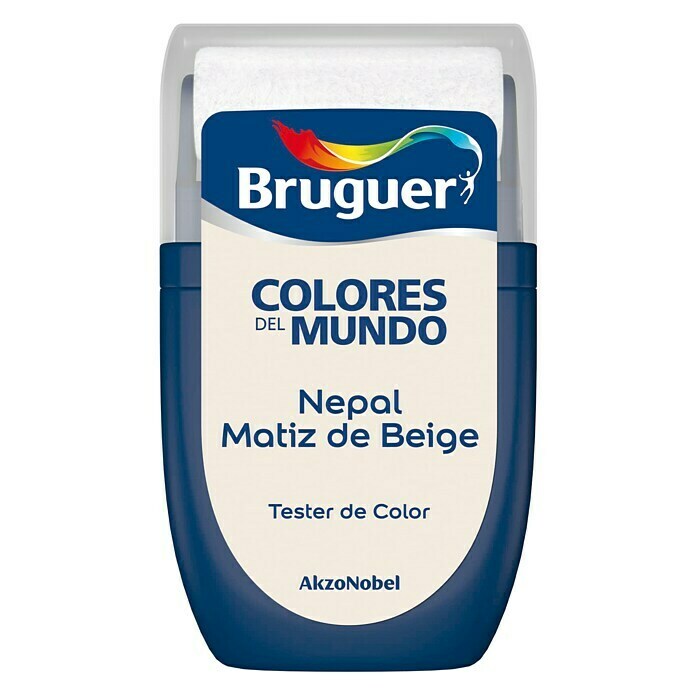 Bruguer Colores del Mundo Tester de pintura Nepal matiz de beige (30 ml, Mate)