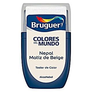 Bruguer Colores del Mundo Tester de pintura (Nepal matiz de beige, 30 ml, Mate)