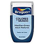 Bruguer Colores del Mundo Tester de pintura Mediterráneo azul natural (30 ml, Mate)