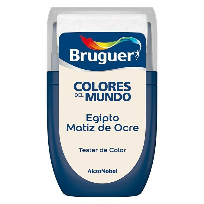 Bruguer Colores del Mundo Tester de pintura Egipto matiz de ocre (30 ml, Mate)