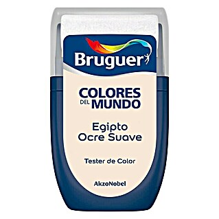 Bruguer Colores del Mundo Tester de pintura (Egipto ocre suave, 30 ml, Mate)