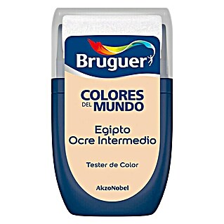 Bruguer Colores del Mundo Tester de pintura (Egipto ocre intermedio, 30 ml, Mate)