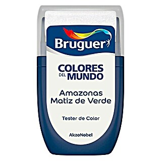 Bruguer Colores del Mundo Tester de pintura (Amazonas matiz de verde, 30 ml, Mate)