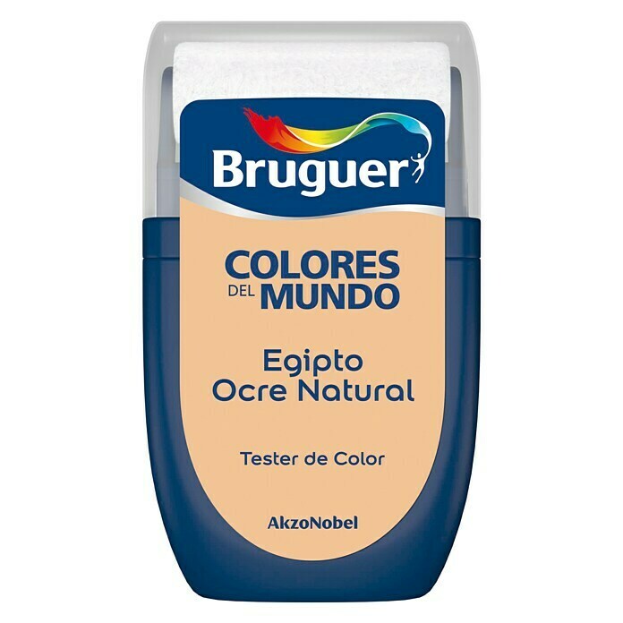 Bruguer Colores del Mundo Tester de pintura Egipto ocre natural (30 ml, Mate)