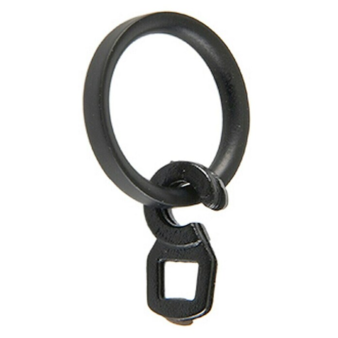 Anilla para cortinas Ideas 12 (Negro, 6 uds.)