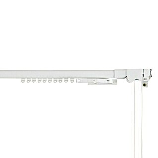 Riel de cortina reforzado extensible (Largo: 164 cm, Aluminio)