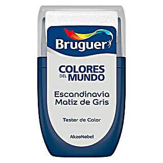 Bruguer Colores del Mundo Tester de pintura (Escandinavia matiz de gris, 30 ml, Mate)