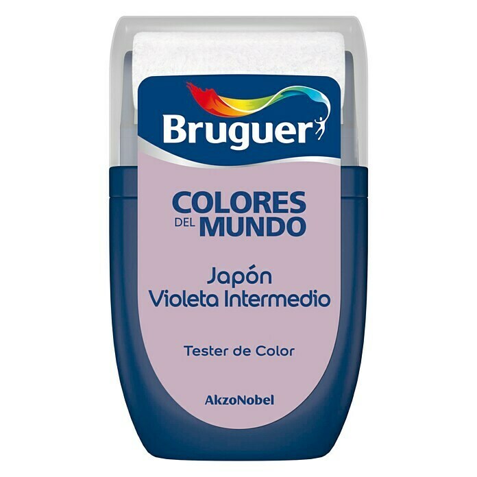 Bruguer Colores del Mundo Tester de pintura Japón violeta intermedio (30 ml, Mate)