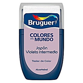 Bruguer Colores del Mundo Tester de pintura (Japón violeta intermedio, 30 ml, Mate)