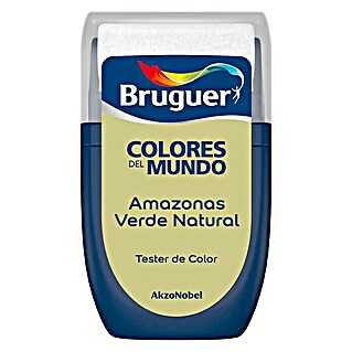 Bruguer Colores del Mundo Tester de pintura (Amazonas verde natural, 30 ml, Mate)