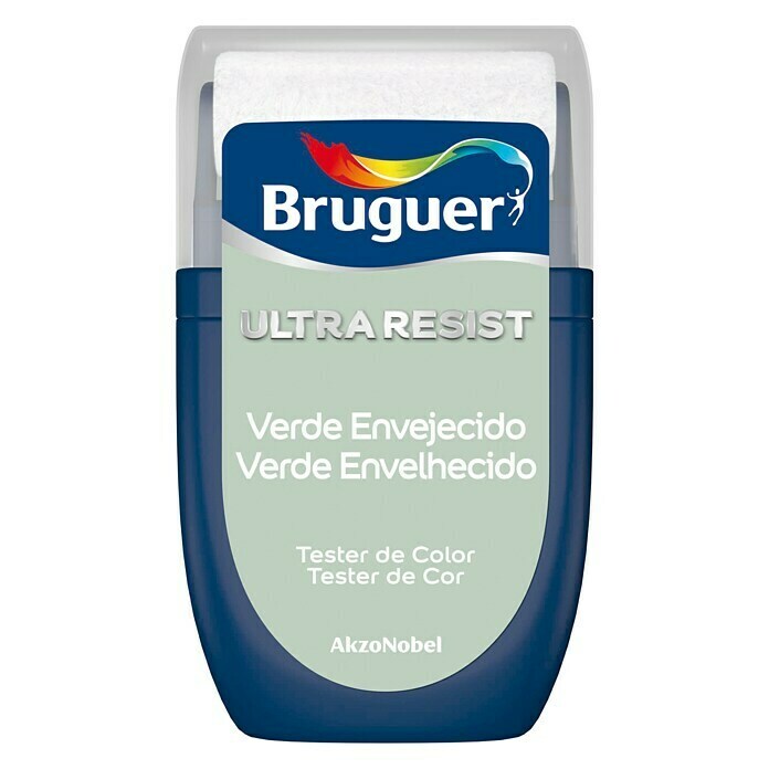 Bruguer Ultra Resist Tester de pintura Verde envejecido (30 ml, Mate)