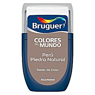 Bruguer Colores del Mundo Tester de pintura (Perú piedra natural, 30 ml, Mate)