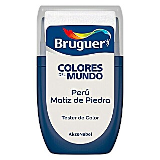 Bruguer Colores del Mundo Tester de pintura (Perú matiz de piedra, 30 ml, Mate)