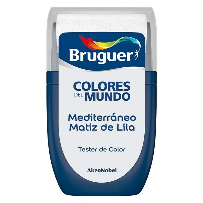 Bruguer Colores del Mundo Tester de pintura Mediterráneo matiz de lila (30 ml, Mate)