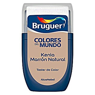 Bruguer Colores del Mundo Tester de pintura (Kenia marrón natural, 30 ml, Mate)