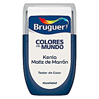 Bruguer Colores del Mundo Tester de pintura (Kenia matiz de marrón, 30 ml, Mate)