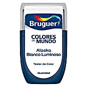 Bruguer Colores del Mundo Tester de pintura Alaska blanco luminoso (30 ml, Mate)