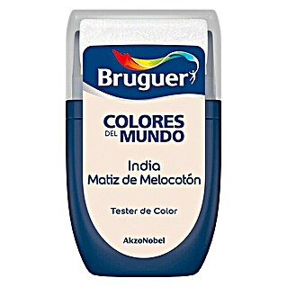 Bruguer Colores del Mundo Tester de pintura (India matiz de melocotón, 30 ml, Mate)