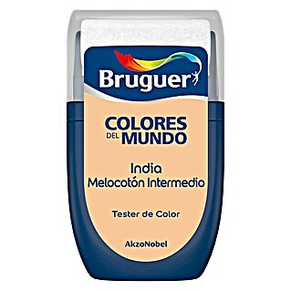 Bruguer Colores del Mundo Tester de pintura (India melocotón intermedio, 30 ml, Mate)