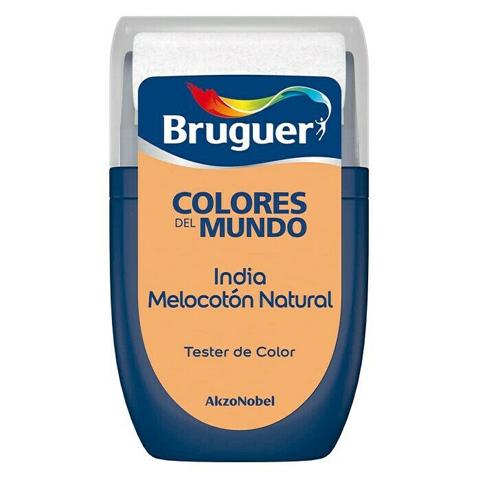Bruguer Colores del Mundo Tester de pintura India melocotón natural (30 ml, Mate)