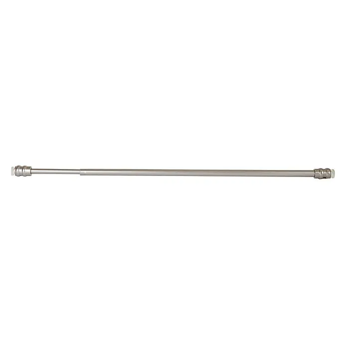 Barra para cortinas Modelo DUO - Ø x L: 9 mm x 50 cm, Metal, Gris - Barra telescópica de metal, ideal para cortinas u otras colgaduras. La barra es extensible y ofrece aplicaciones flexibles.