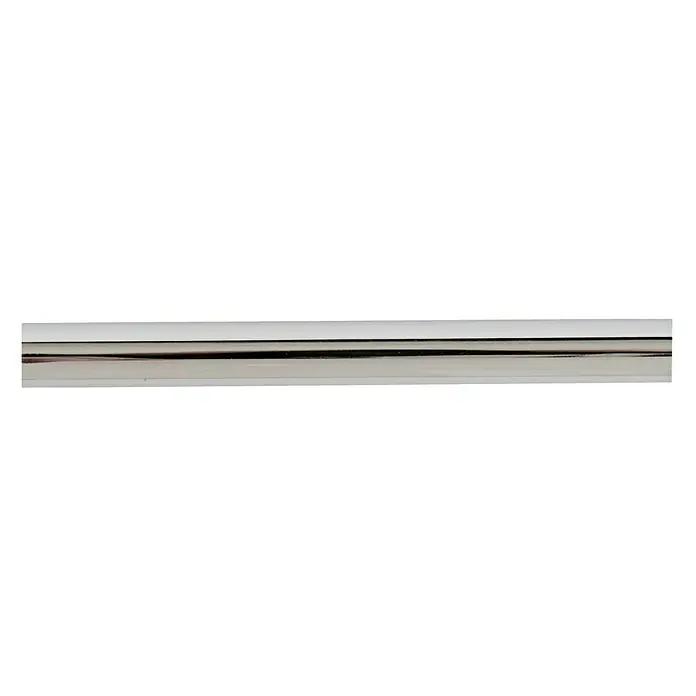 Barra para cortinas Ideas 12 - Ø x L: 12 mm x 100 cm, Metal, Cromo - Se captura un perfil metálico brillante, que ofrece una estética moderna con su diseño lineal y superficie reflectante.