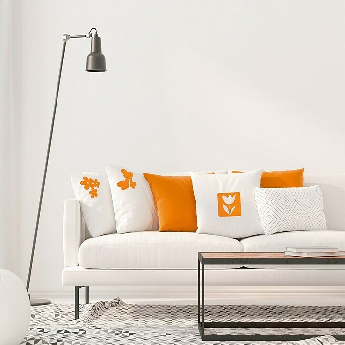 Adhesivos decorativos Flores (15 x 15 cm, Naranja) | BAUHAUS