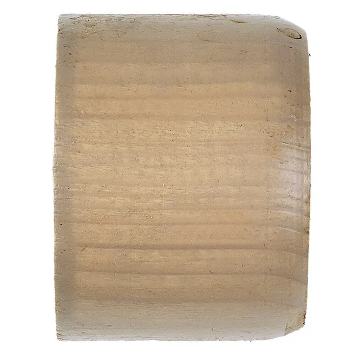 Tapones terminales Ideas Wood - Fresno, 2 ud. - Bloque rectangular beige claro de material opaco con sutiles líneas horizontales.