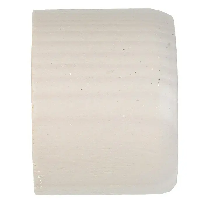 Tapones terminales Ideas Wood - Yeso, 2 ud. - Primer plano de un rollo de papel higiénico, destacando la textura del papel y la construcción del rollo.