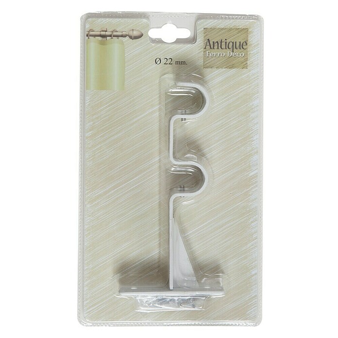 Soporte de pared Antique (Blanco, L x An x Al: 16,9 x 2,5 x 8,5 cm, Atornillado) | BAUHAUS