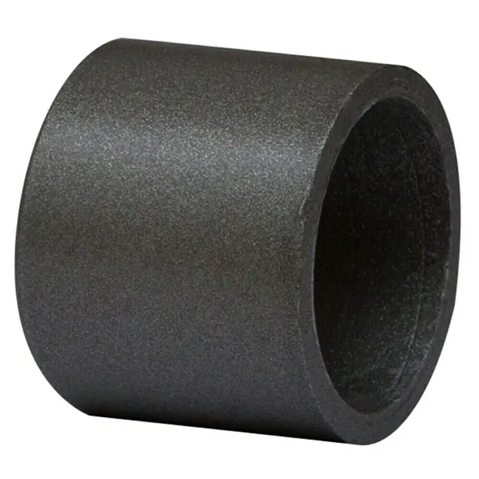 Tapones terminales Solutions armario - Gris, 2 ud. - Imagen de un reductor negro para tubos, utilizado para conectar tubos de diferentes diámetros.